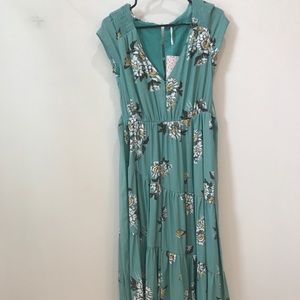 Free people blue and white floral dress